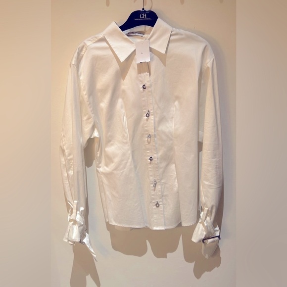 OPENING CEREMONY DRESS SHIRT White Button Up - Picture 2 of 3